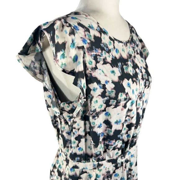 Reiss Size 8 Medium Multicolor Floral Daisy Print Shift Dress women’s - Picture 3 of 14